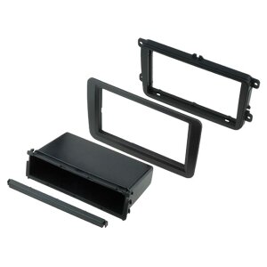 Črna 2-DIN avtoradio maska za Seat Alhambra 2010-2020.