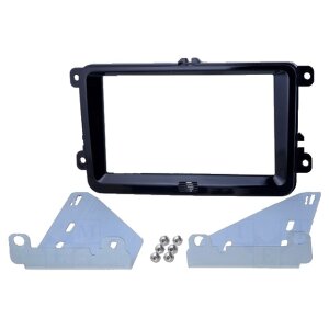 Maska za avtoradio 2-DIN Seat Alhambra, črna, za model 2010-2020.