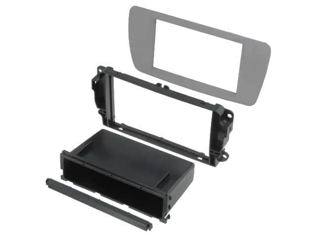 Siva conamera za avtoradio Seat Ibiza 2008-2015, 2-DIN model, enostavna namestitev.