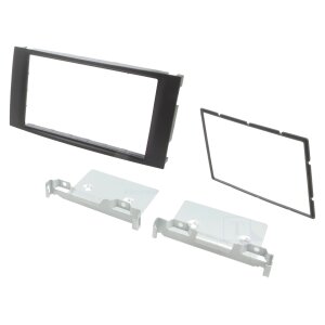 Črna maska za avtoradio VW Caravelle 2-DIN, T5 Transporter 2003-2015.