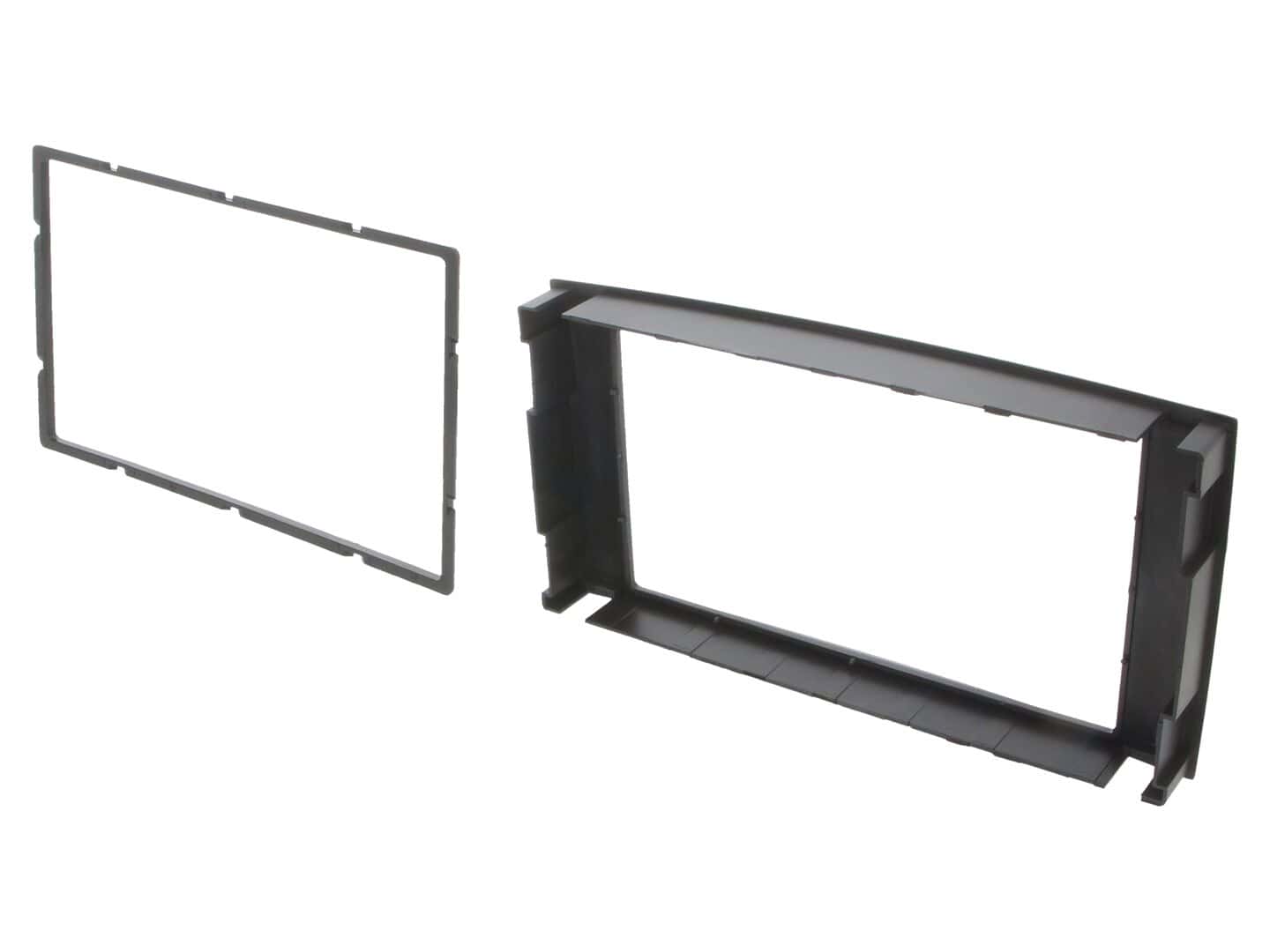 Črna maska za avtoradio 2-DIN VW Caravelle/Multivan/T5 Transporter 2003-2015.