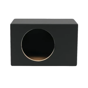 Subwoofer škatla z obročastim odprtjem za nizkotonci zvok.