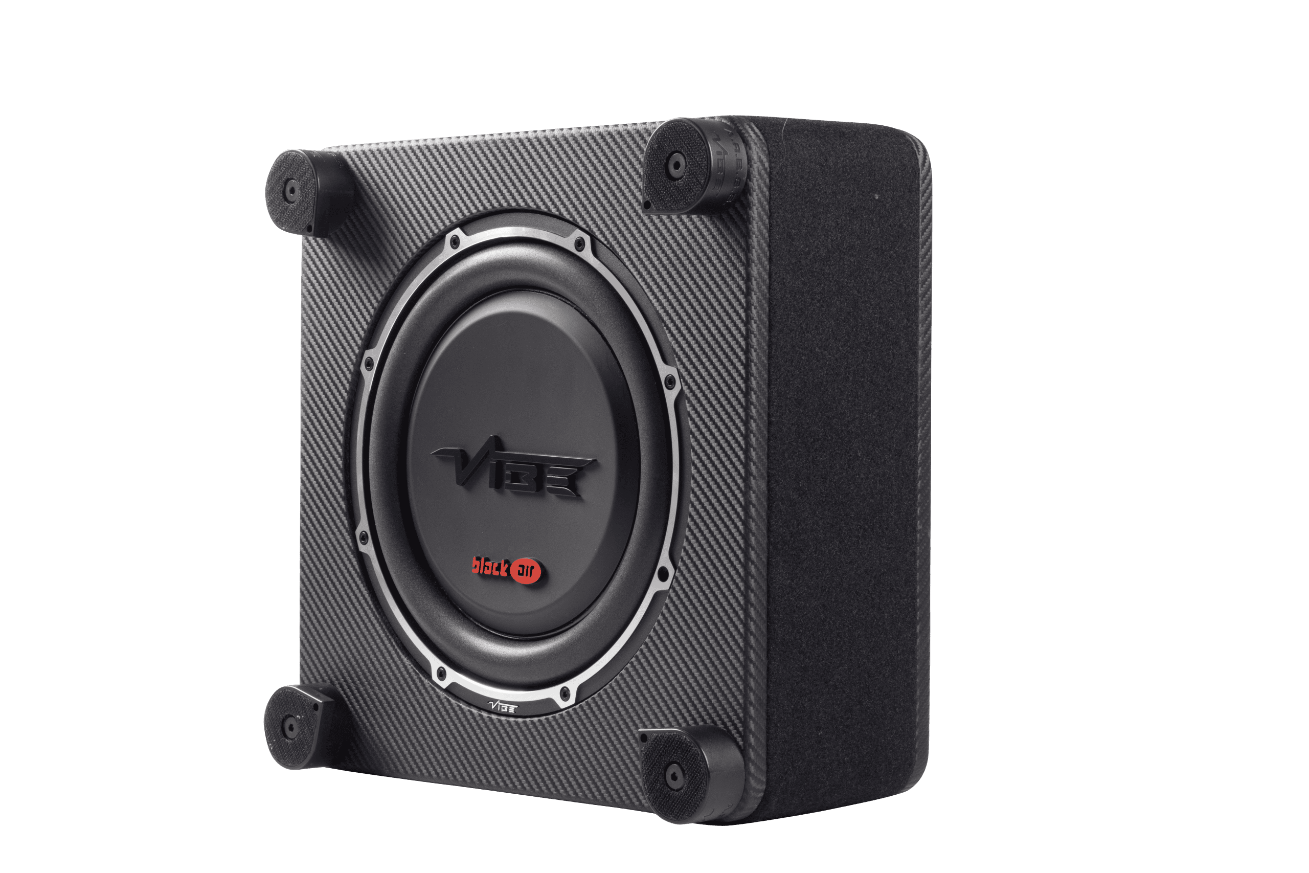 Vibe CarAudioEmpire subwoofer compact speaker with textured enclosure.