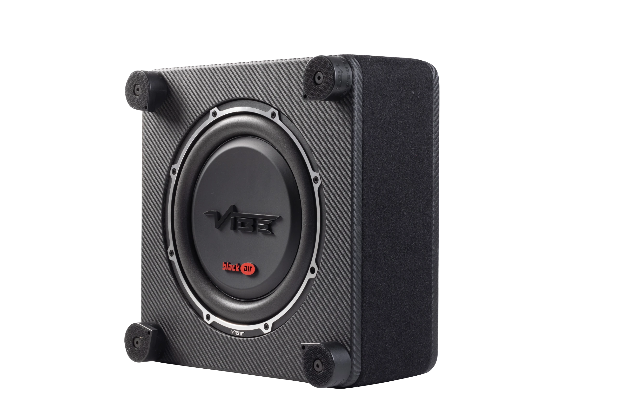 Vibe CarAudioEmpire subwoofer compact speaker with textured enclosure.
