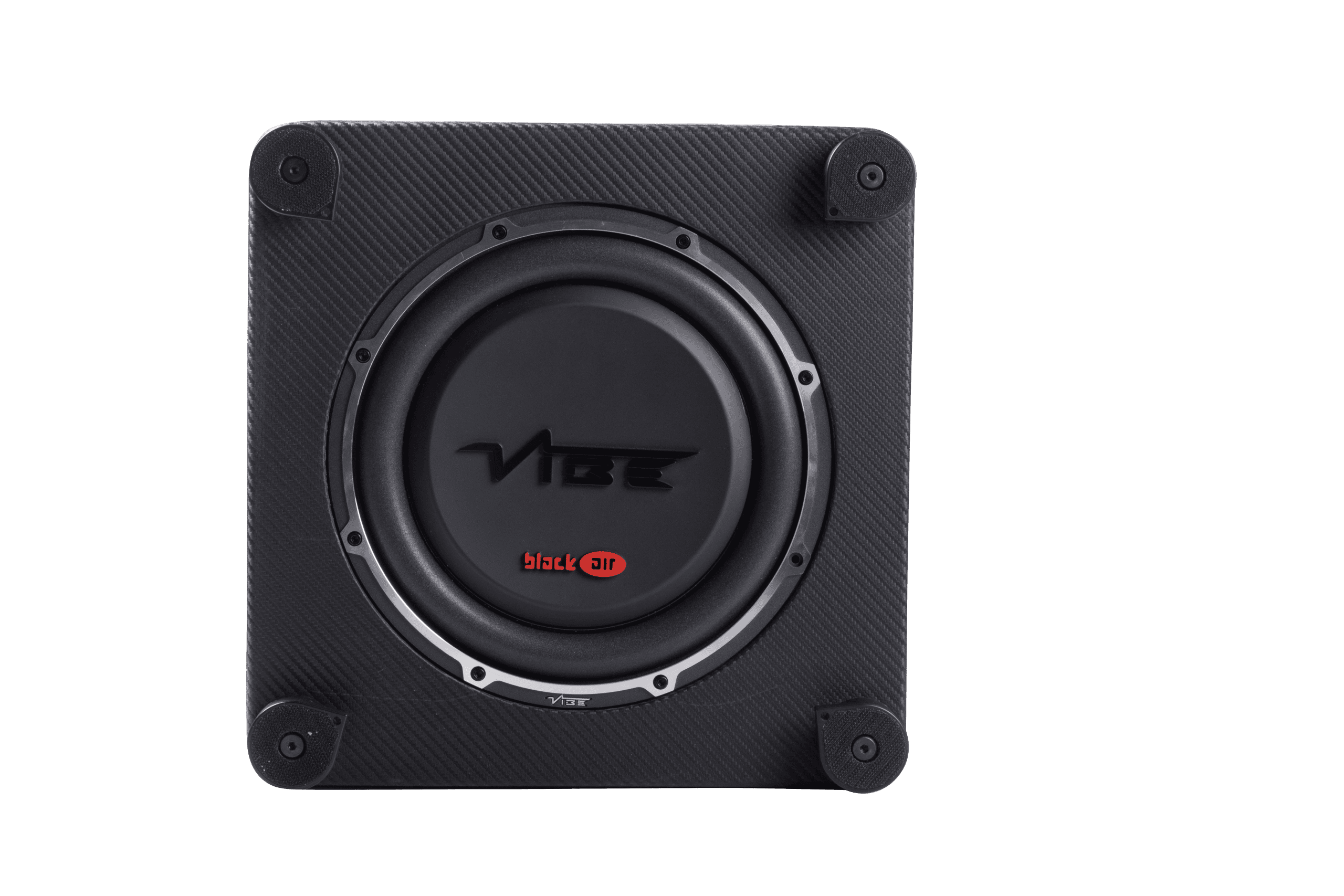 CarAudioEmpire subwoofer on black enclosure for car audio system.