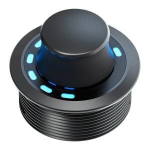 Visokokakovosten CarAudioEmpire avdio kontroler z modrim LED osvetljenjem.