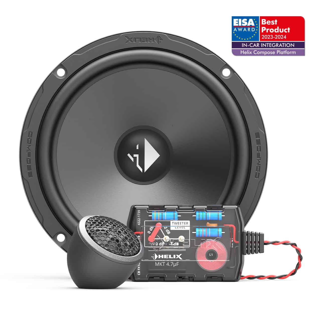 Visoka kakovost subwoofer in ojačevalnik za avto z EISA nagrado.