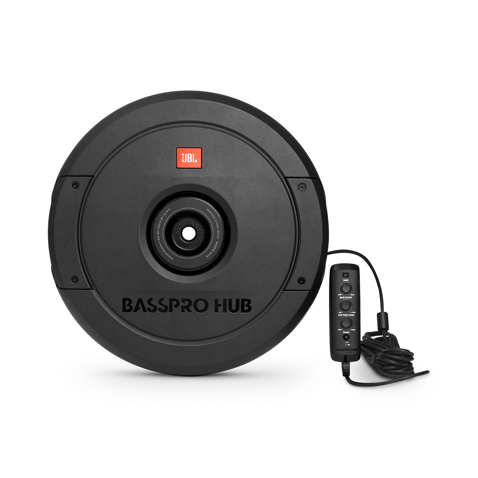 JBL BassPro Hub zvočnik za avto z brezžičnim upravljanjem in globokim basom.
