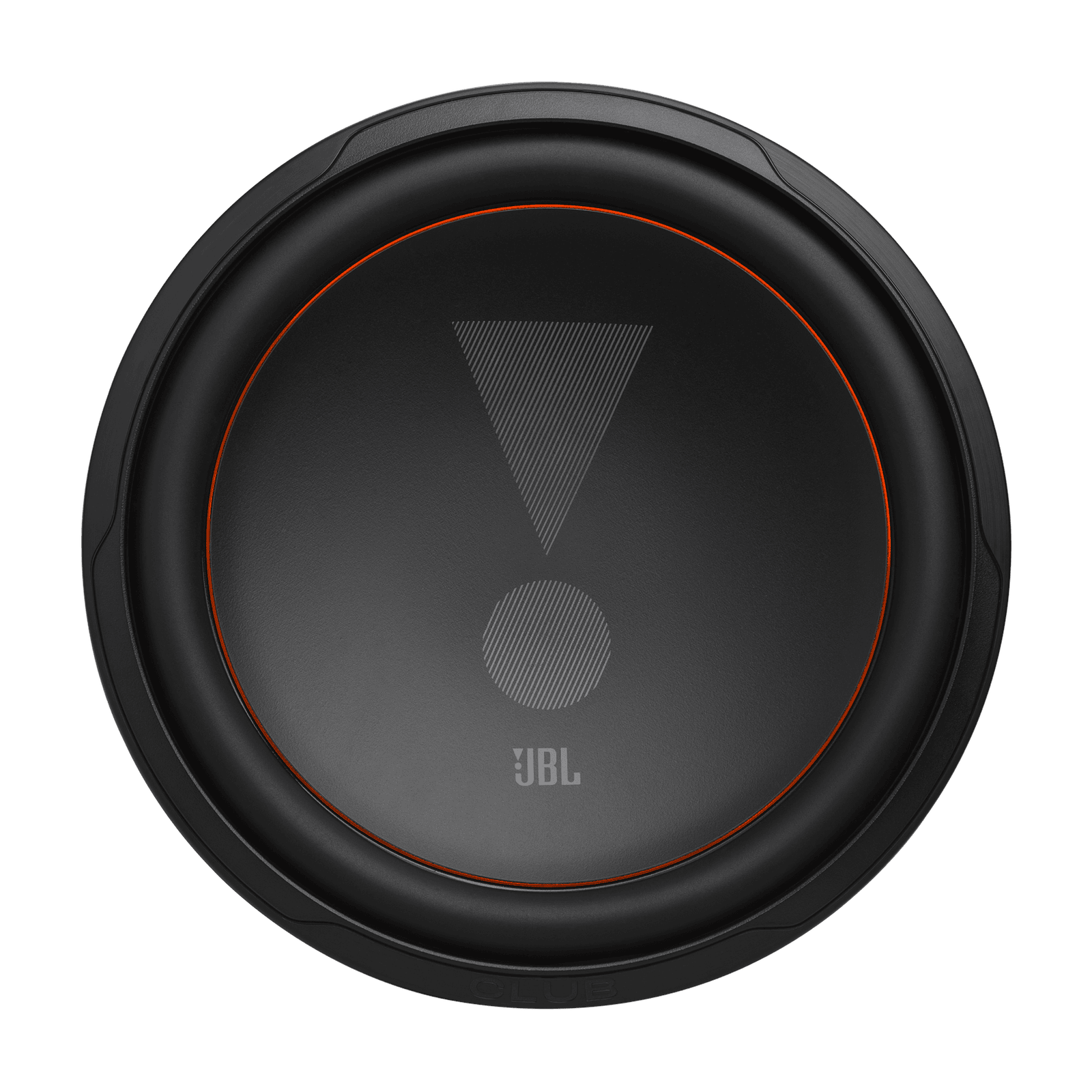 JBL subwoofer za avto z alarmom in modro osvetlitvijo.
