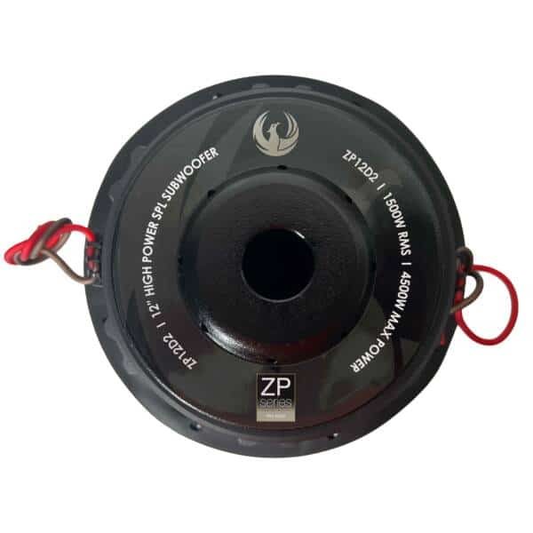 Phoenix Gold ZP12D2 12-palčni subwoofer za avto z močjo 1500W.