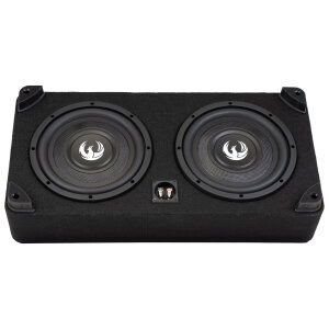 Dva subwooferja v ohišju Phoenix Gold ZX210PBSi za avtozvočnike.