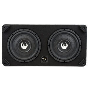 Dva subwooferja v ohišju Phoenix Gold ZX210PBSi za avtozvočnike.