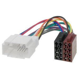 Avto avdio priključek za avtomobilski stereo, multicolor kabel, priključki za avtomobilski zvočniški.