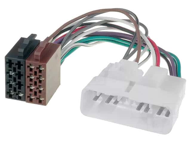 Avtozvočna povezava za avtomobilski stereo, priključki in kabli za avtomobilski avdio sistem.