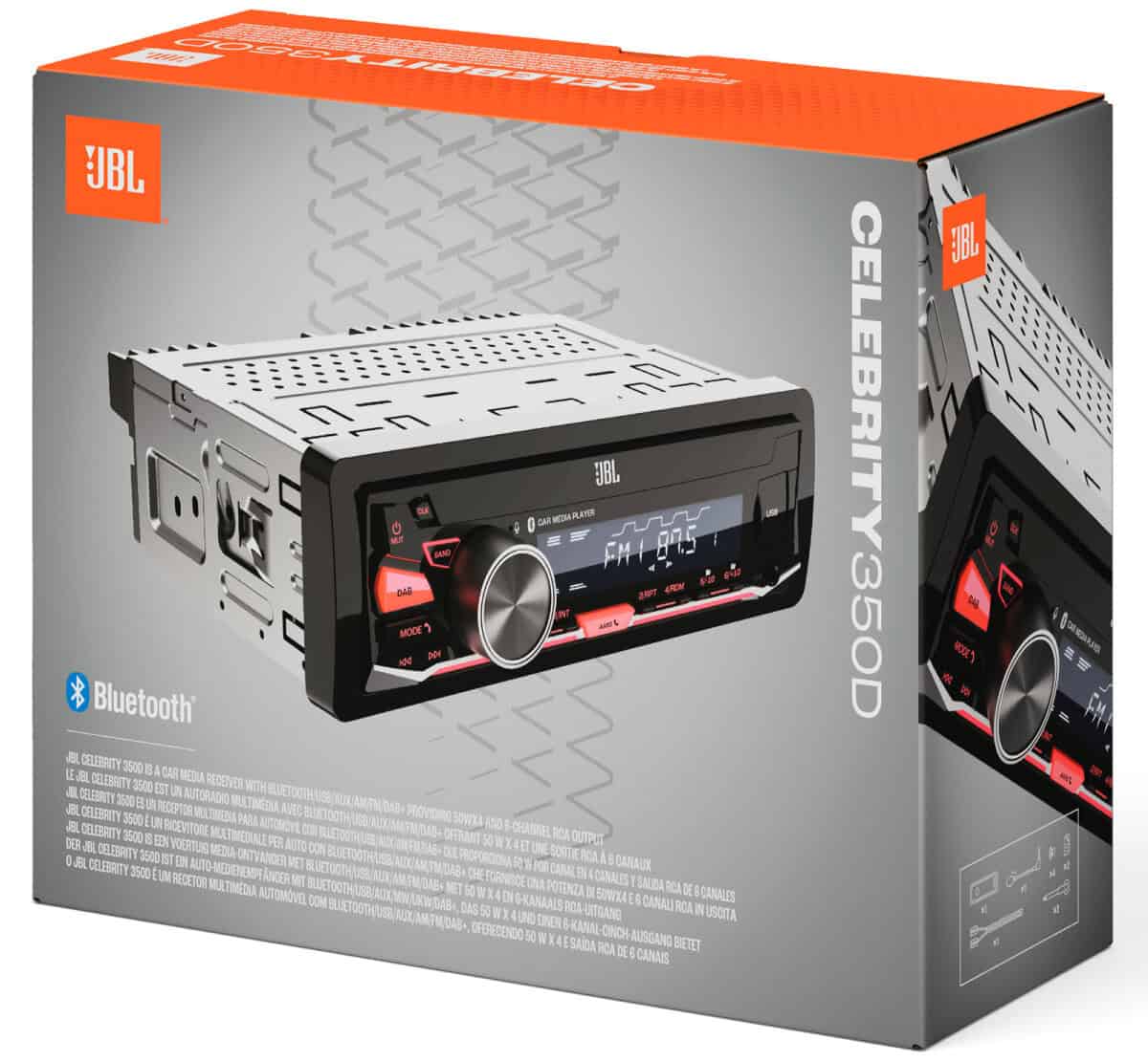 JBL CEALEBRITY V350D avto radio z zaslonom in Bluetooth.
