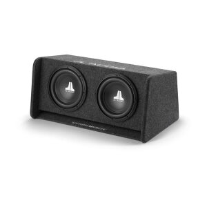 Subwoofer v ohišju JL Audio CP210-W0v3 za močno bass zvok.