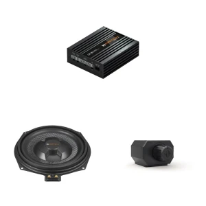 Subwoofer, osvetlitveni ojačevalnik in avdio modul za BMW 4-serije Gran Coupe.